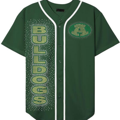 Mascot and Logo with Optional Name - Allstar Baseball Jersey with Trim Thumbnail