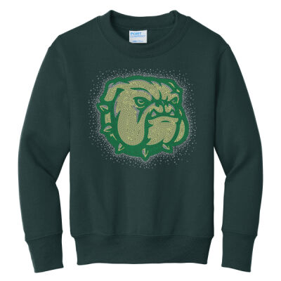 Mascot with Optional Sleeves - Youth Core Fleece Crewneck Sweatshirt Thumbnail