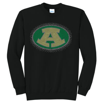 Logo with Optional Sleeves - Core Fleece Crewneck Sweatshirt Thumbnail