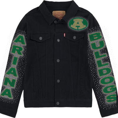 Logo and Mascot with Optional Sleeves - Youth Denim Jacket Thumbnail