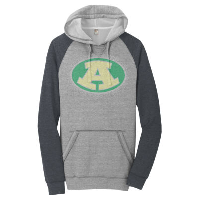 Logo with Optional Sleeves - Young Mens Lightweight Fleece Raglan Hoodie Thumbnail