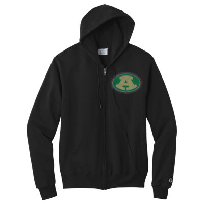 Logo and Mascot - Champion Powerblend ® Full Zip Hoodie Thumbnail