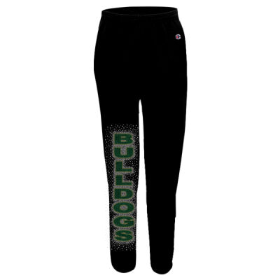 Vertical Bulldogs - Champion Powerblend® Open-Bottom Sweatpants with Pockets Thumbnail