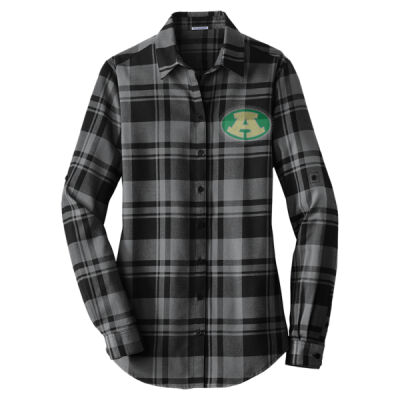 Logo and Mascot - Women's Plaid Flannel Tunic Thumbnail