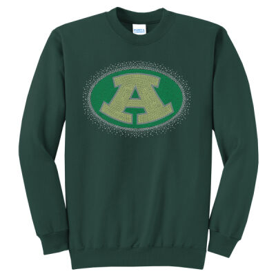 Logo with Optional Sleeves - Core Fleece Crewneck Sweatshirt Thumbnail
