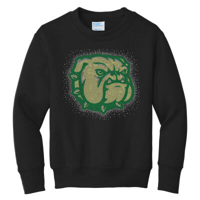 Mascot with Optional Sleeves - Youth Core Fleece Crewneck Sweatshirt Thumbnail