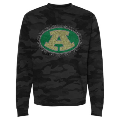 Logo with Optional Sleeves - Unisex Midweight Crewneck Sweatshirt Thumbnail