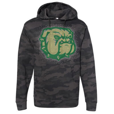 Mascot with Optional Sleeves - Unisex Midweight Hooded Sweatshirt Thumbnail