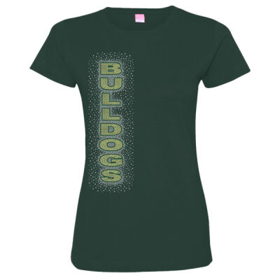 Vertical Bulldogs - Women's Fine Jersey Tee Thumbnail