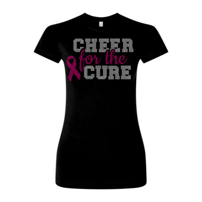 Cheer for the Cure - Women's Fitted Fine Jersey Tee Thumbnail