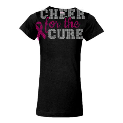 Cheer for the Cure - Girls' Fine Jersey Tee Thumbnail