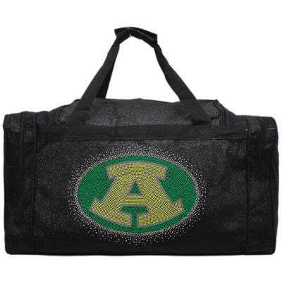 Logo with Optional Name - Glitter Canvas Duffle Bag Thumbnail